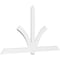 Ekena Millwork Redmond Architectural Grade PVC Gable Bracket, 108"W x 58 1/2"H x 2"D x 6"F, 13/12 Pitch GBP108X59X0206RED00 - alternate 1